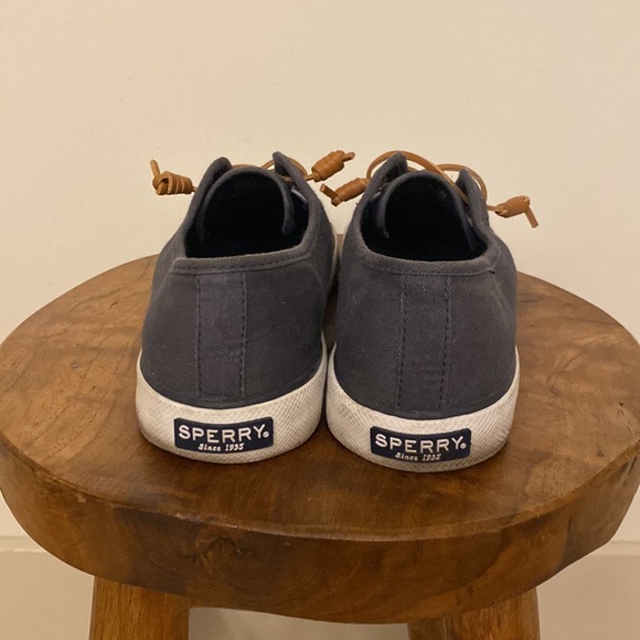 Sperry Navy Blue Slip On Sneakers 7 - Picture 5 of 5
